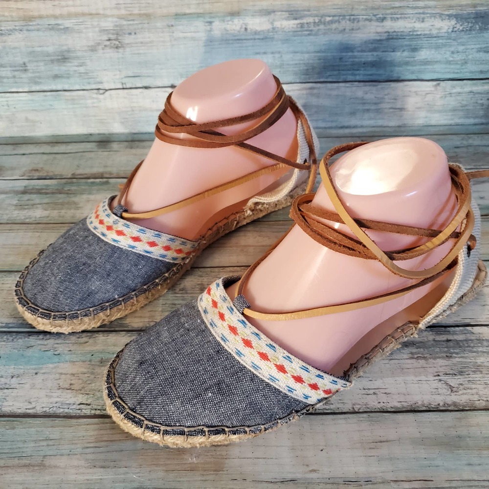 Mix no.6 Tipano 8.5 boho lace up espadrilles Summer shoes